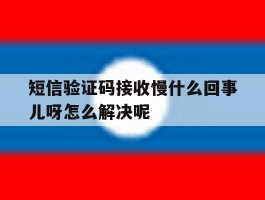 包含短信验证码接收慢什么回事儿呀怎么解决呢的词条