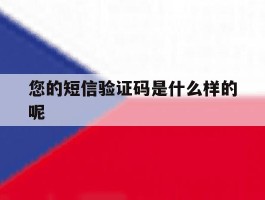 您的短信验证码是什么样的呢