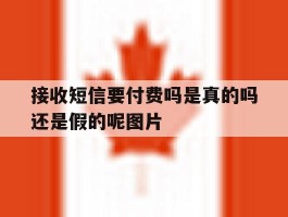 关于接收短信要付费吗是真的吗还是假的呢图片的信息