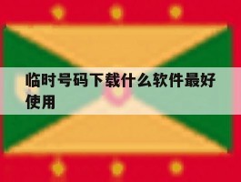 临时号码下载什么软件最好使用