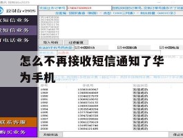 怎么不再接收短信通知了华为手机