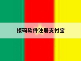 接码软件注册支付宝