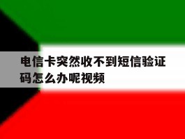 关于电信卡突然收不到短信验证码怎么办呢视频的信息