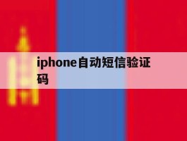 iphone自动短信验证码