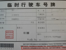 临时号牌有违章吗怎么处罚车辆