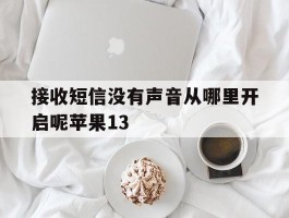 关于接收短信没有声音从哪里开启呢苹果13的信息