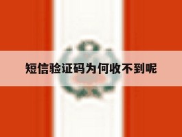 短信验证码为何收不到呢