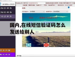 国内,在线短信验证码怎么发送给别人
