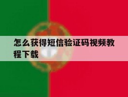 怎么获得短信验证码视频教程下载