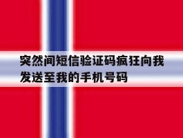 突然间短信验证码疯狂向我发送至我的手机号码的简单介绍