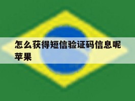怎么获得短信验证码信息呢苹果