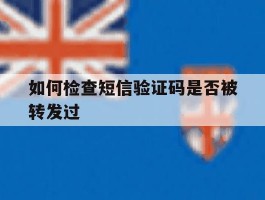 如何检查短信验证码是否被转发过