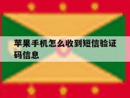 苹果手机怎么收到短信验证码信息