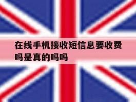 在线手机接收短信息要收费吗是真的吗吗