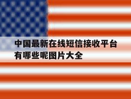 中国最新在线短信接收平台有哪些呢图片大全