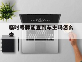 临时号牌能查到车主吗怎么查
