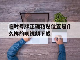 临时号牌正确粘贴位置是什么样的啊视频下载的简单介绍
