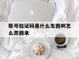 账号验证码是什么东西啊怎么弄回来